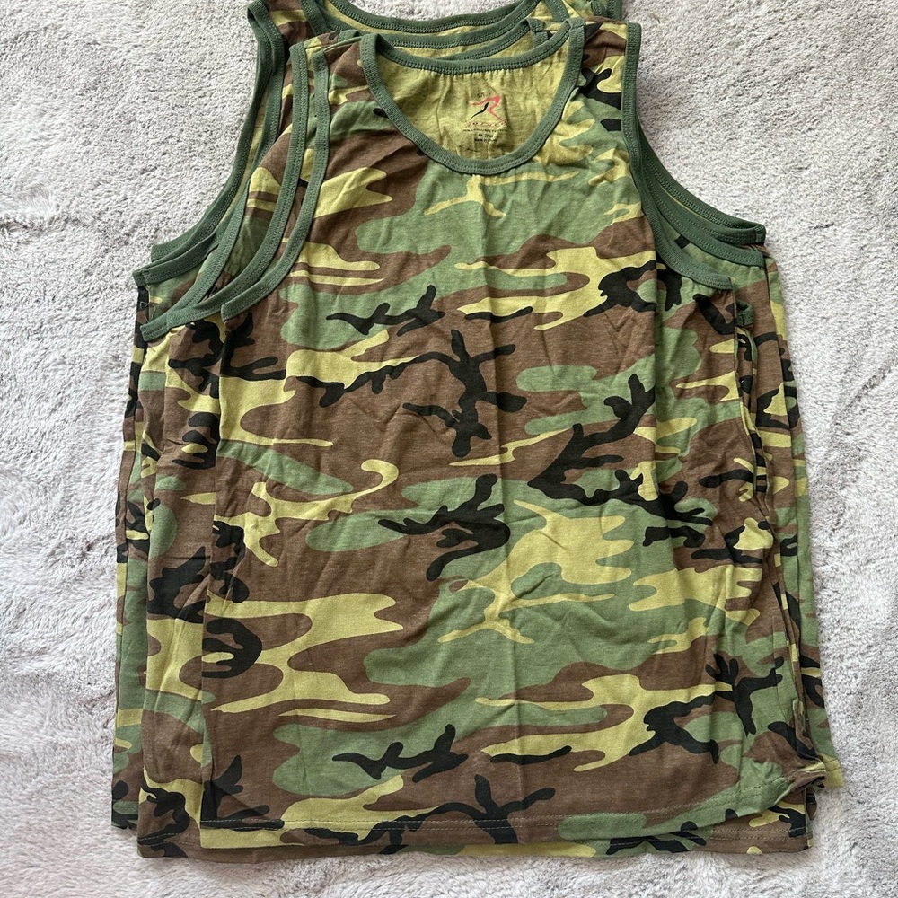 Five Camouflage Tank Top Multi sizes New!